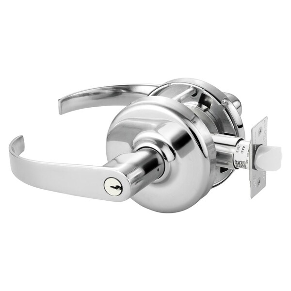 Corbin Russwin Grade 2 Storeroom or Closet Cylindrical Lock, Princeton Lever, Conventional Cylinder, Bright Chrome CL3857 PZD 625 - main